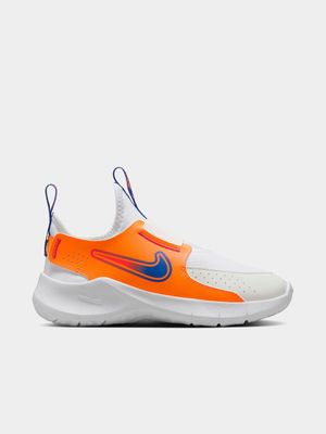 Junior Pre-School Nike Flex Runner 3 White/Orange/Blue Running Shoes