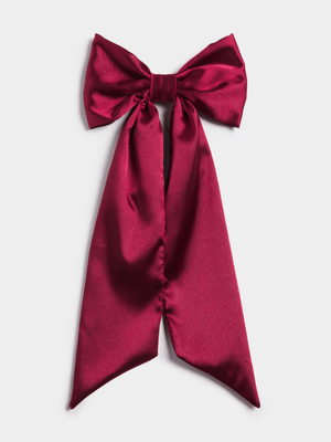 Women's Burgundy bow