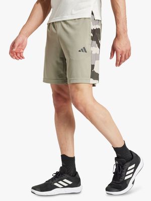 Mens adidas Training Camo Silver Shorts