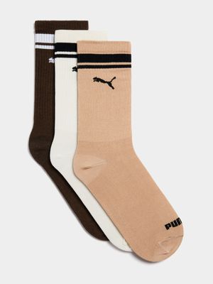 Puma Unisex 3-Pack Toal SMU Multicolour Socks