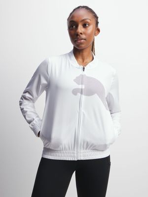 Womens Puma Train All Day White Jacket