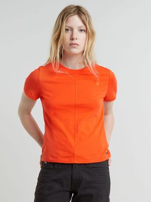 G-Star Women's Front Seam Orange T-Shirt