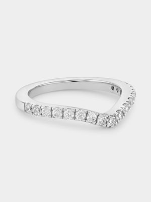 Sterling Silver Cubic Zirconia Wishbone Eternity Ring