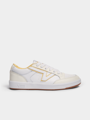 Vans Women's Lowland CC White/Yellow Sneaker