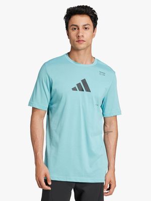 Mens adidas Training Category Mint Graphic Tee