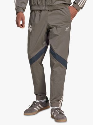 Mens adidas Real Madrid Grey Originals Trackpants