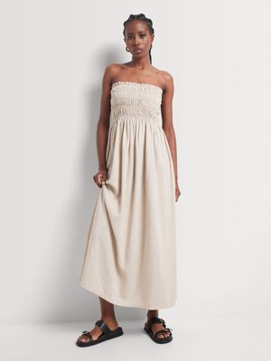 Y&G Strapless Ruched Sundress