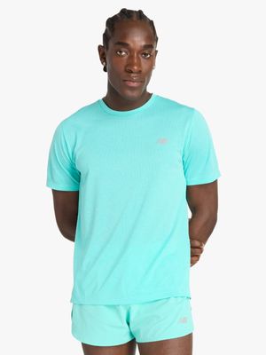 Mens New Balance Athletics Blue Short Sleeve Tee