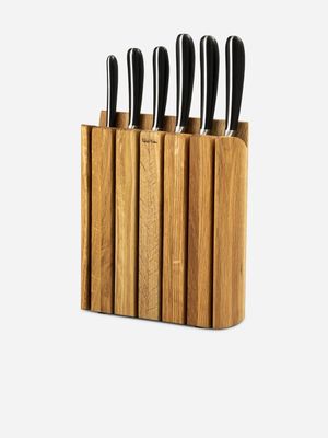 robert welch signature book oak knife block set 7pc