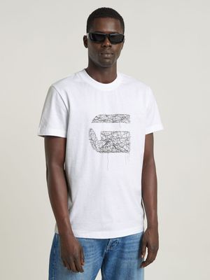 G-Star Men's Stitch Burger White T-Shirt