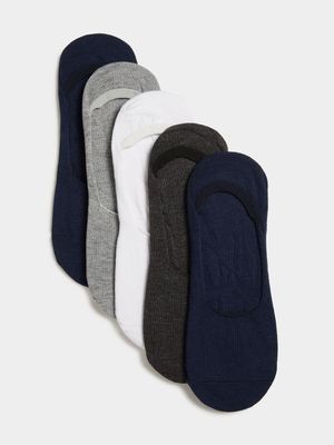 Unisex Sneaker Factory 5 Pack Multi Navy Secret Socks