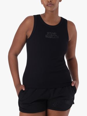 Women's Steve Madden Black Aaliyah Tank Top