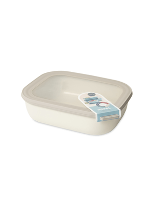 Mepal Bowl Rectangualr 2000ml Nordic White