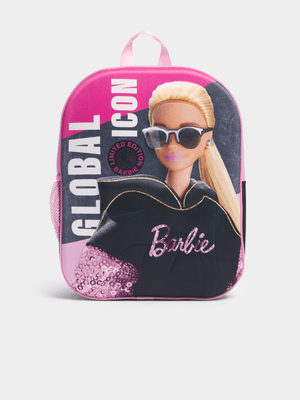 Jet Kids Pink/Black Barbie School Bag