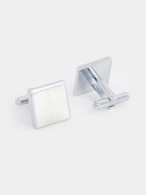 MKM SILVER CLASSIC SQUARE CUFFLINK