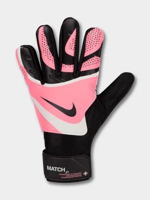 Junior Nike Match Goal Keeper Black/Pink Gloves