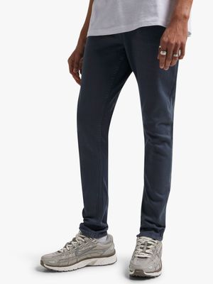 Redbat Men's Blue/Grey Super Skinny Jeans