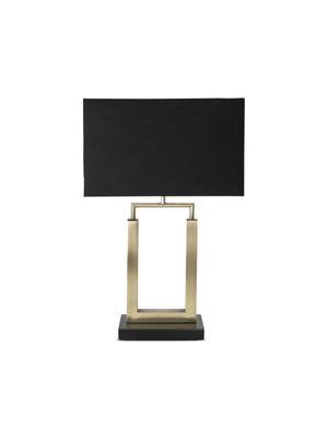 Table Lamp Elegant Gold Metal With Shade