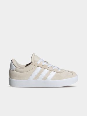 Junior Grade-School adidas VL Court 3.0 Beige/White Sneakers