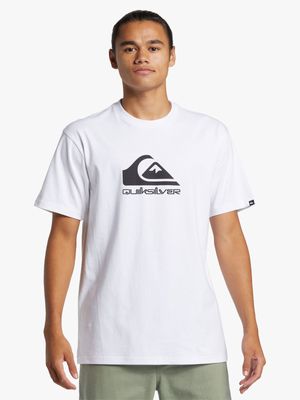 Men's Quiksilver White Corp Logo T-Shirt