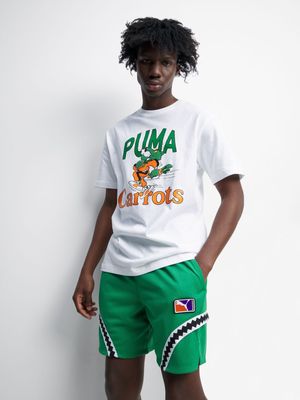 Puma Men's Crowd Craze Mesh Basketball Green Shorts