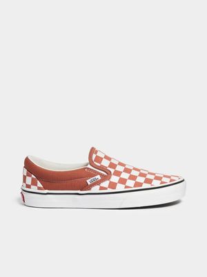 Vans Junior Slip-On White/Rust Sneaker