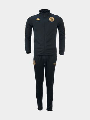 Mens Kappa Kaizer Chiefs Salcito Am Black Tracksuit