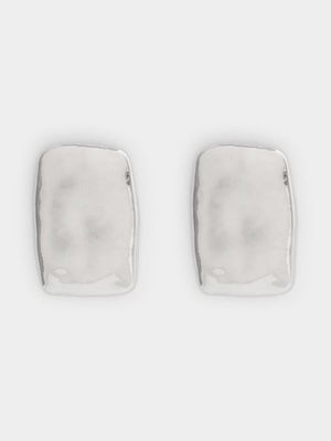 Organic Rectangle Drop Earrings