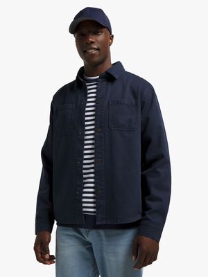 Men's Navy Shacket