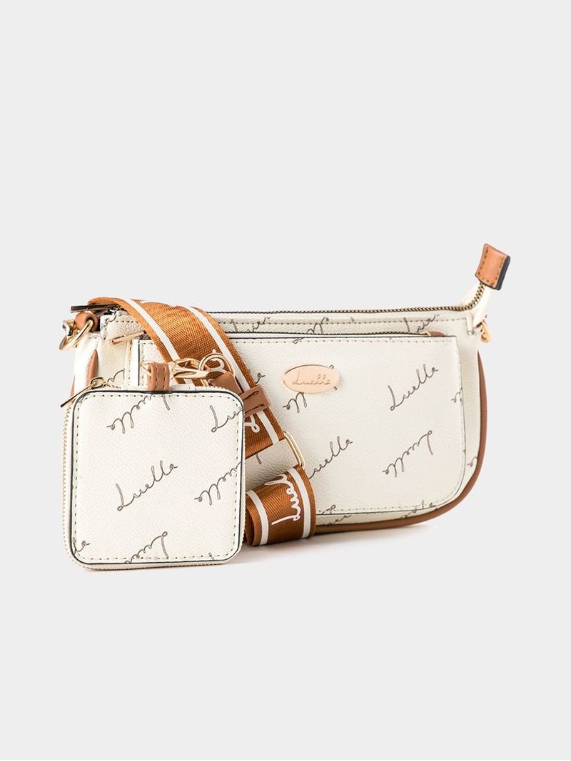 Luella Crossbody Bag with Logo Print Bash