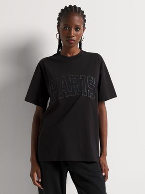 Oversized Paris Graphic T-shirt