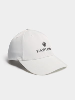 Fabiani Men's Sport Lux White Peak Cap