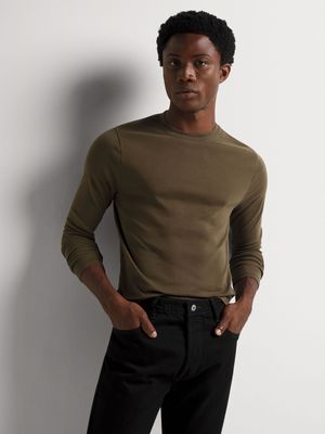 Men's Markham Longsleeve Green T-Shirt