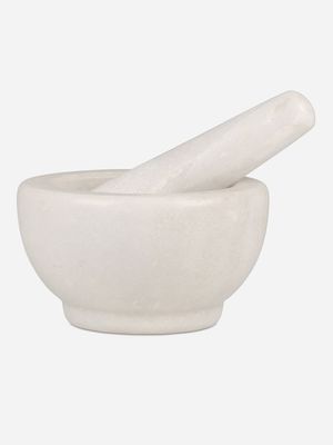 baccarat pestle & mortar marble 12x7cm