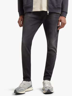 Redbat Men's Black Carrot Jeans