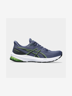 Mens Asics Gel GT-1000 12 Blue/Lime Running Shoes