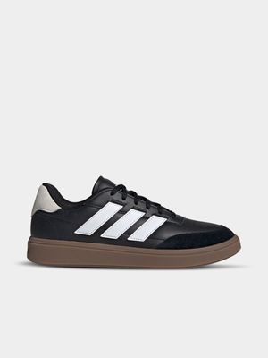 Mens adidas Courtblock Black/White/Gum Sneakers