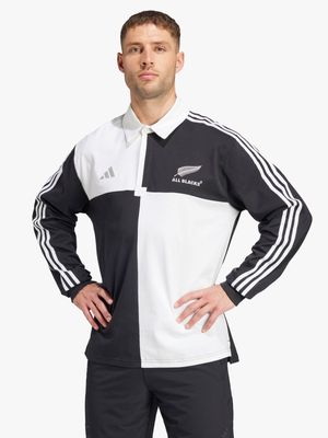 Mens adidas All Blacks Long Sleeve Black/White Culture Jersey