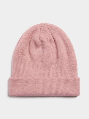 Women's Pink Basic Beanie