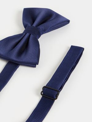 MKM NAVY CLASSIC TWILL BOW TIE