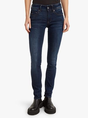 G-Star Women's Midge Straight Dark Blue Jeans