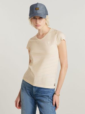 G-Star Women's Stripe Eyben SLIM V-Neck T-shirt 2.0