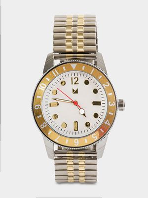 Men's Markham Retro Round Expansion Gold Watch