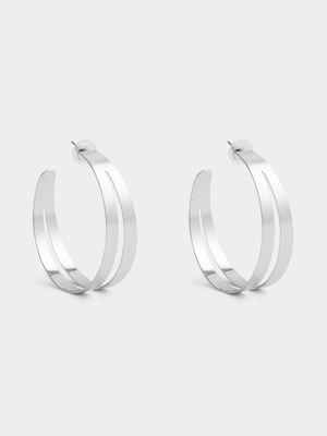 Split Flat Hoop Earrings