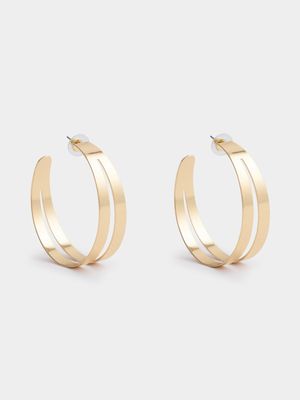 Split Flat Hoop Earrings