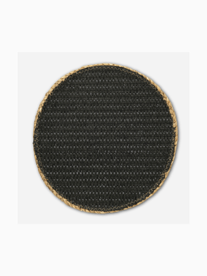 Placemat Open Weave Black 38cm