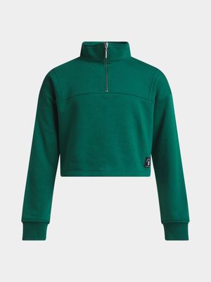 Girls Quarter Zip Sweat Top