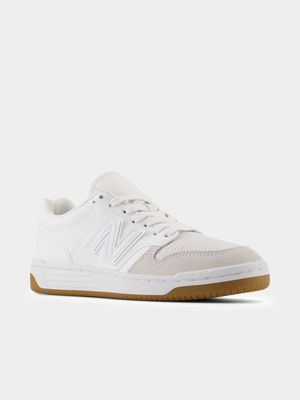 New Balance Junior 480 White Sneaker