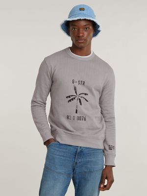 G-Star Men's Musa STencil Grey Sweater