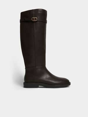 Flat Knee High Rider Boots